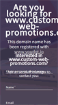 Mobile Screenshot of custom-web-promotions.com